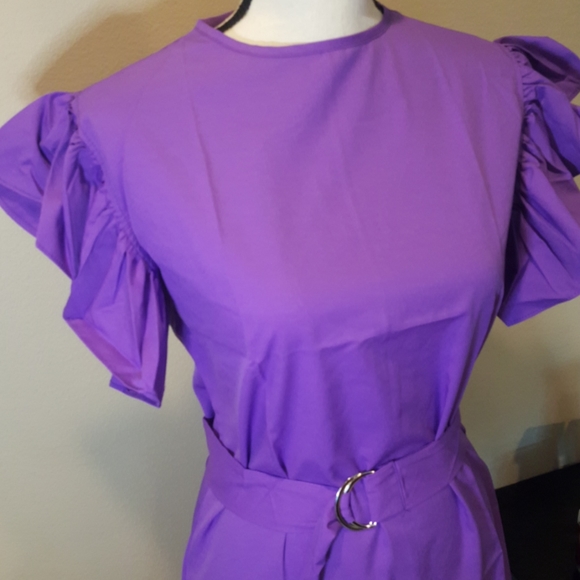 💖SALE💖Ruffle Sleeve Mini Tie Belt - Picture 4 of 10